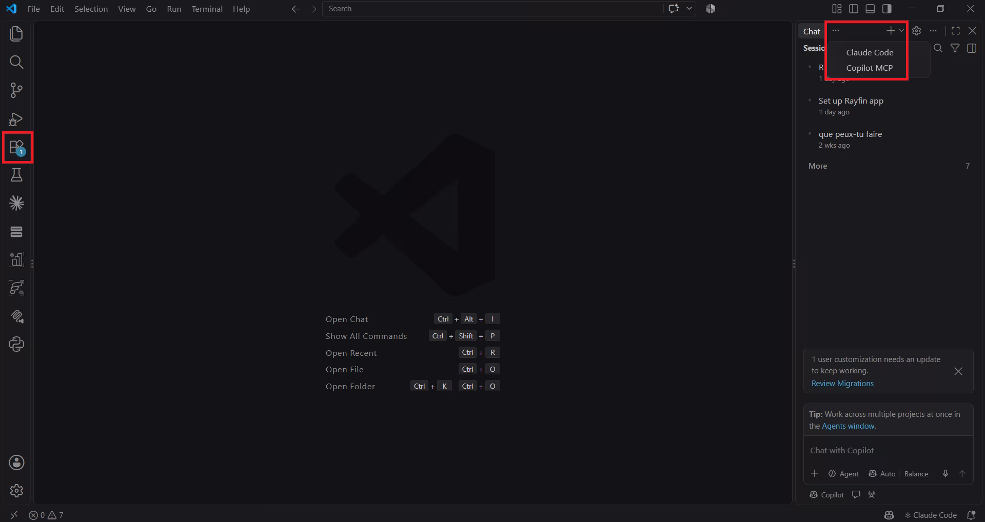 Installation de l'extension Claude Code dans Visual Studio Code